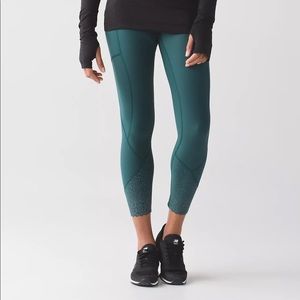 Lululemon - Deep Green - Tight Stuff High-Rise Tight 25” - Size 6